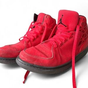 Nike Air Jordan 1 Mid Red Black Sneakers | Men’s 11.5
